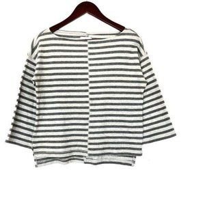 Lou & Grey Striped Boatneck Pullover Sweater XS